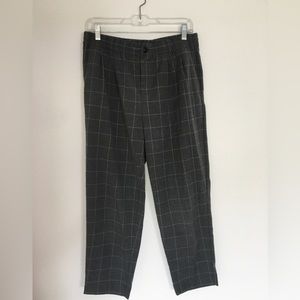 Madewell Cotton Plaid Pants M